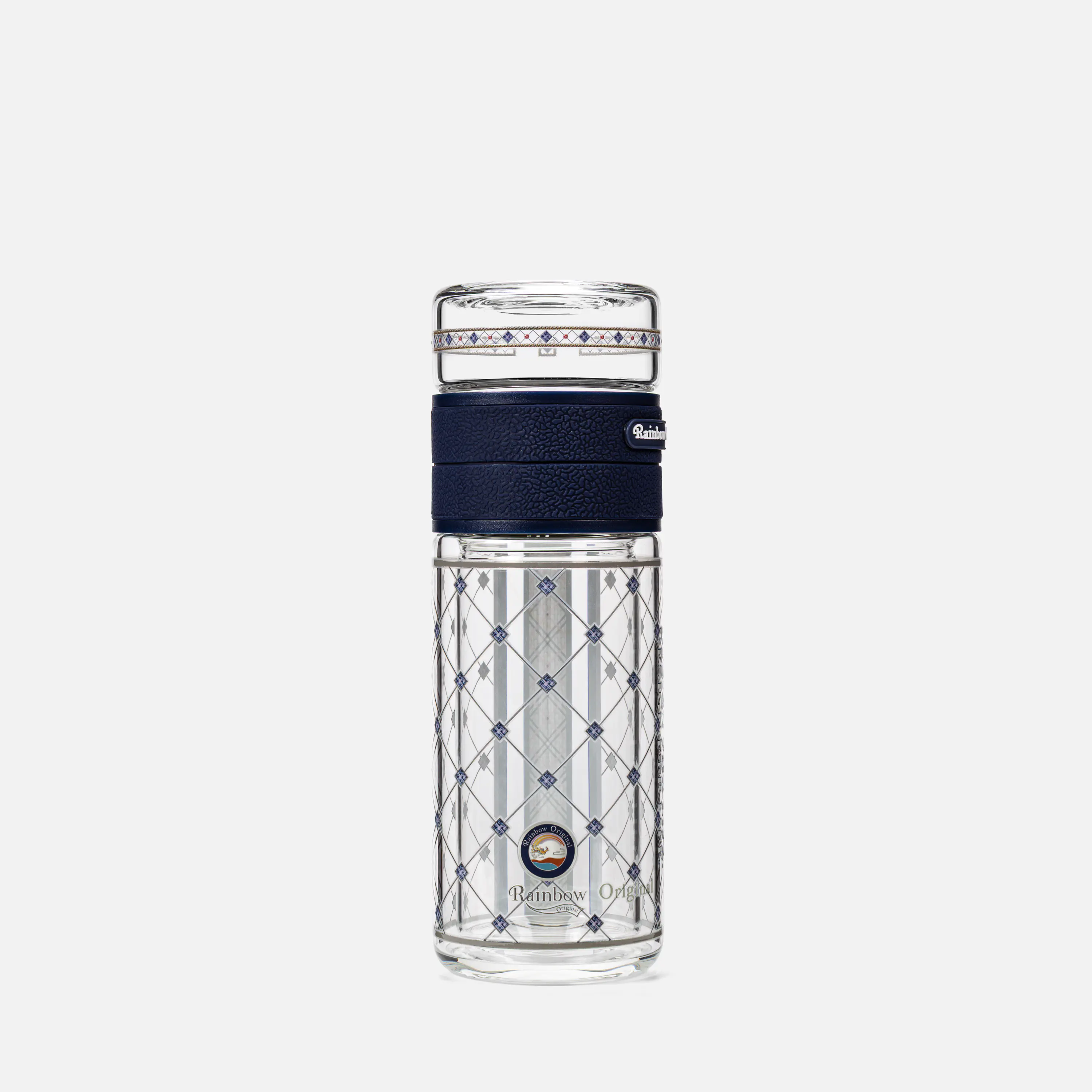 8.4 oz Double wall glass tea infuser bottle